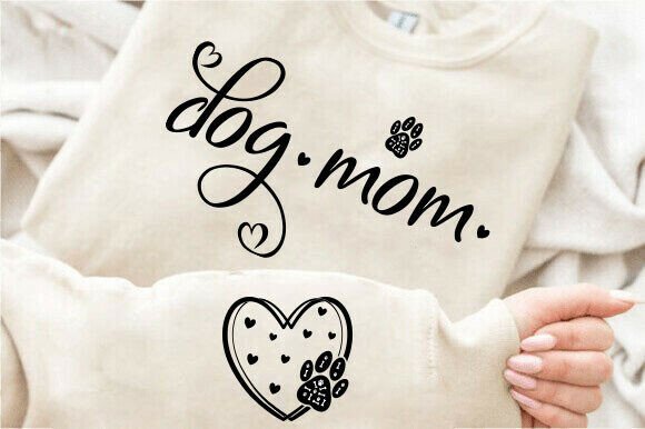 Dog Mom Sleeve SVG: Graphics for T-Shirt Designs