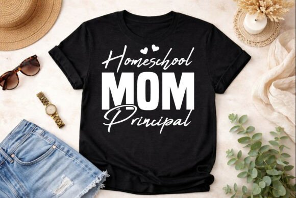 Homeschool Mom Principal SVG: Graphics for T-Shirt Designs