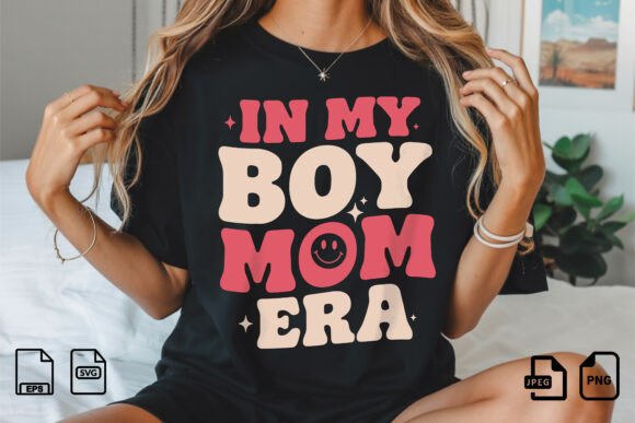 In My Boy Mom Era SVG: Graphics for T-Shirt Designs