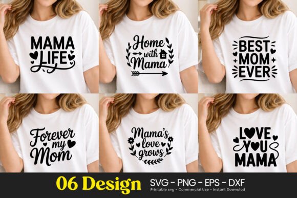 Mama Life Best Mom Quotes Graphics & Illustrations