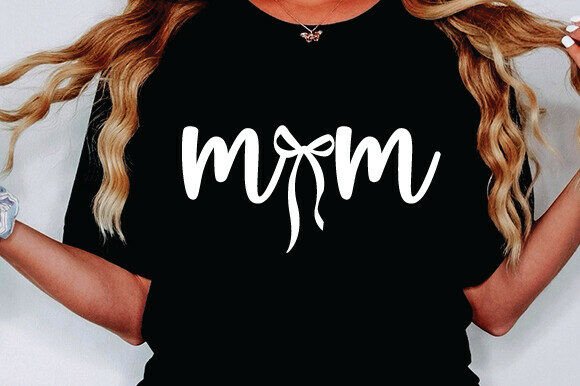 Mom Bow SVG & PNG: Essential Graphics for T-Shirt Designs