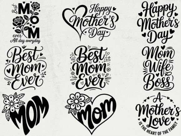 Mom Ever SVG: Graphics for T-Shirt Designs
