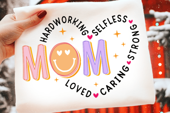 Mom Words SVG: Graphics for T-Shirt Designs