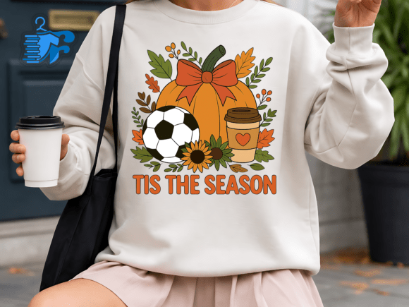 Pumpkin Soccer Mom Fall SVG Graphics & T-Shirt Designs