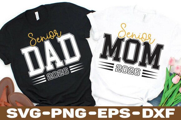 Senior Mom 2026 SVG: Premium Graphics for T-Shirt Designs
