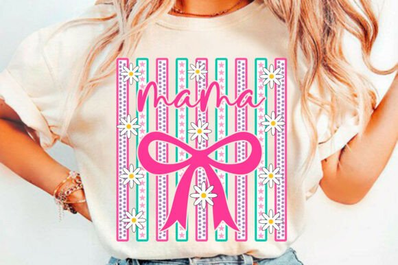 Striped Mama Svg: Fresh Graphics for T-Shirt Designs