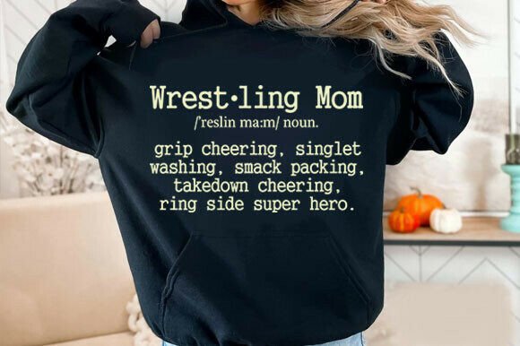 Wrestling Mom SVG: Graphics for T-Shirt Designs